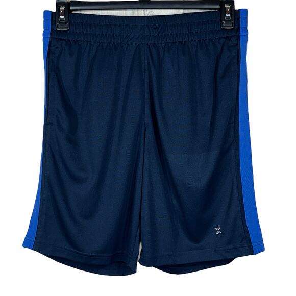 Xersion Medium Mens Basketball Shorts Quick-Dry Stretch Pockets Drawstring Blue - Picture 1 of 7